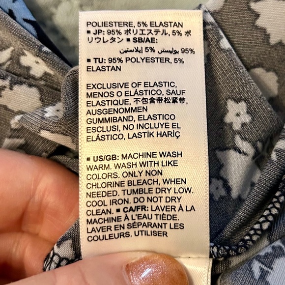 LARK & RO Women’s Blue Floral Dress, EUC, Size 4 - Picture 9 of 9